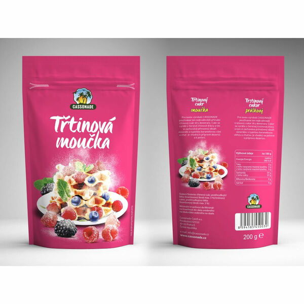 KÁVOVINY Třtinový cukr moučka 200 g porovnat ceny
