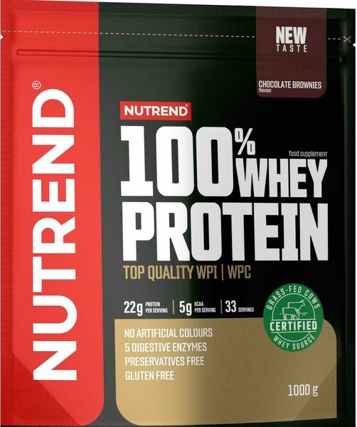 Nutrend 100% Whey Protein čokoláda/brownies 1000g porovnat ceny