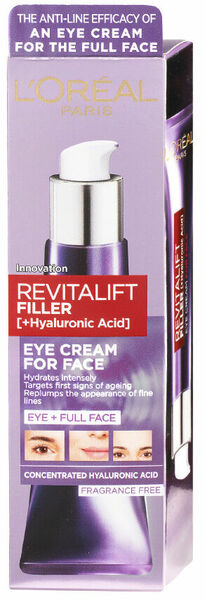 L'Oréal Paris  L´oréal Paris Revitalift Filler Oční krém na obličej 30ml porovnat ceny
