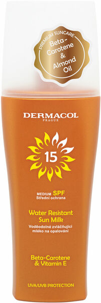 Dermacol SUN Mléko na opalování SPF 15 rozprašovač 200ml porovnat ceny