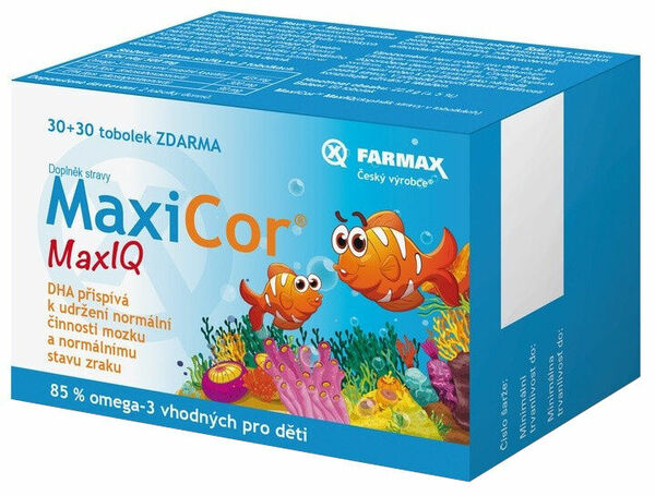 Farmax  MaxiCor MaxIQ 30+30 tobolek porovnat ceny