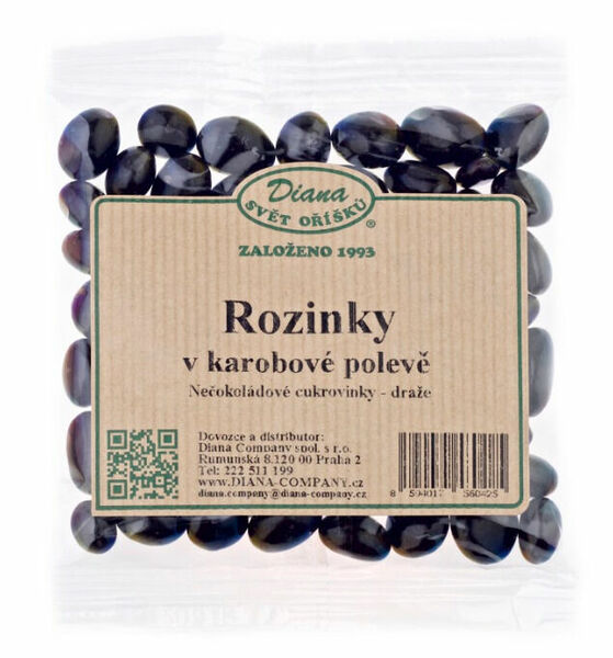 Diana Company Rozinky v karobové polevě 100g porovnat ceny