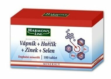 Harmony Line-Vápník+Hořčík+Zinek+Selen 100 tablet porovnat ceny
