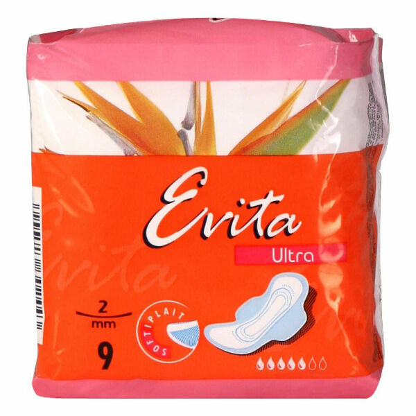 EVITA Softiplait hygienické vložky s křidélky Ultra 9 ks porovnat ceny