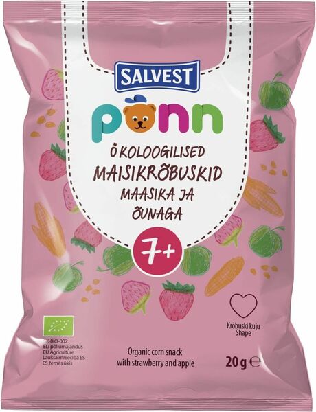 Salvest Põnn BIO Jahodové křupky 20g porovnat ceny