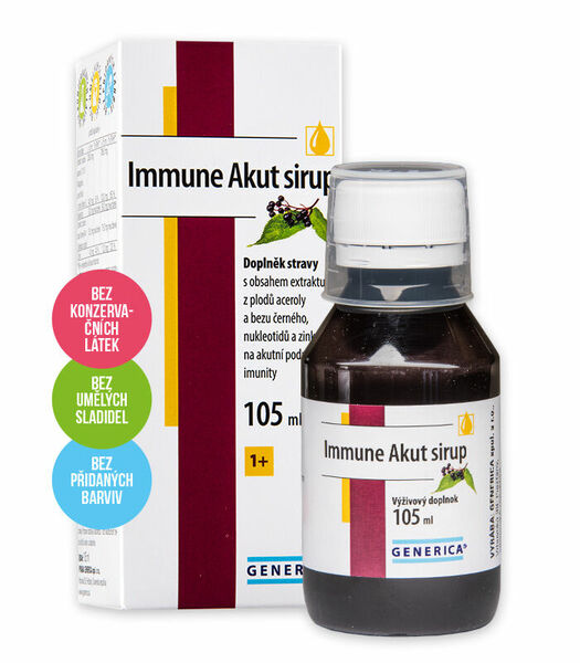 Generica Immune Akut sirup 105ml porovnat ceny