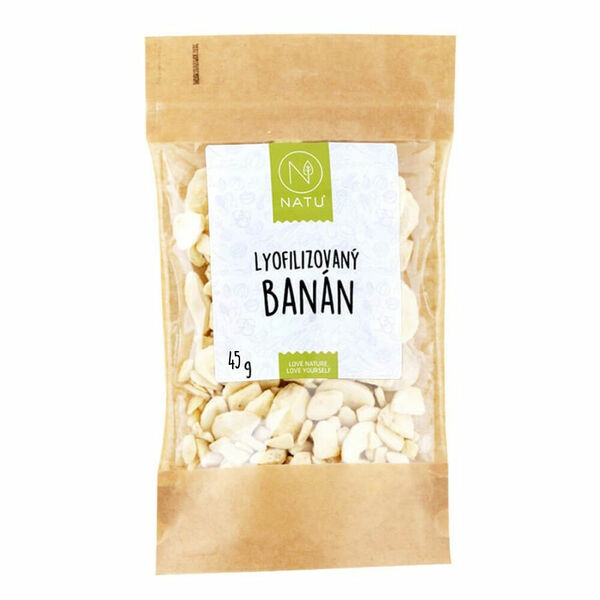 NATU Lyofilizovaný banán plátky 45 g porovnat ceny