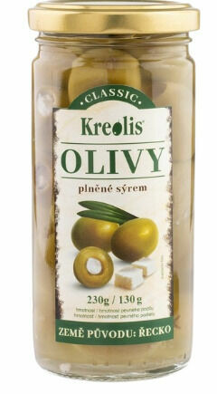 Kreolis Olivy plněné sýrem 230g porovnat ceny