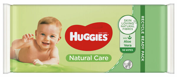 HUGGIES Natural Care Single vlhčené ubrousky 56ks porovnat ceny