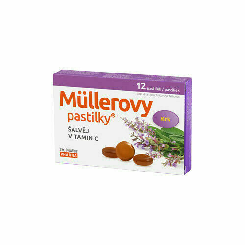 Müllerovy pastilky se šalvějí 12ks CZ/SK porovnat ceny