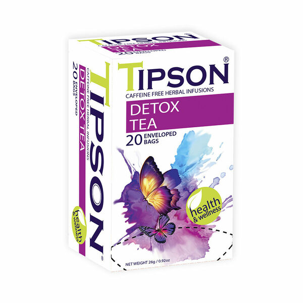 TIPSON Wellness Detox tea bylinný čaj 20 sáčků porovnat ceny