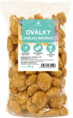 Allnature Oválky jablko-skoříce 80g porovnat ceny