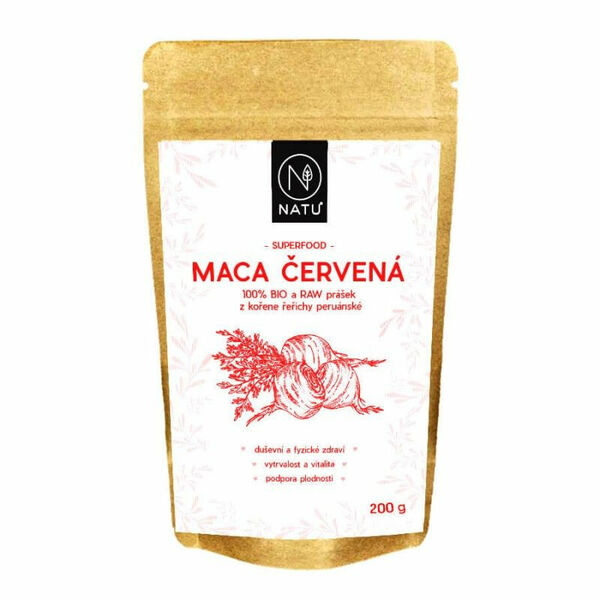 NATU Maca červená BIO prášek 200 g porovnat ceny