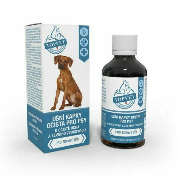 Topvet For Pets Ušní kapky Očista pro psy 50 ml porovnat ceny