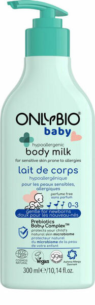 OnlyBio Hypoalergenní tělové mléko pro miminka 300ml porovnat ceny