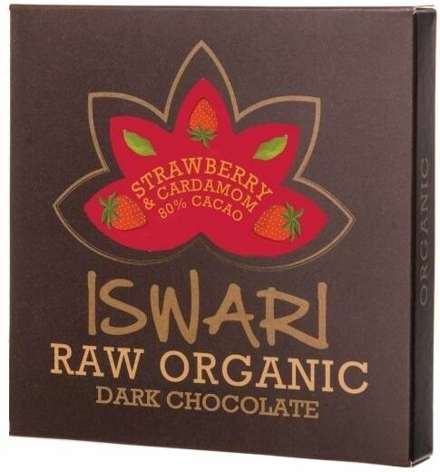 Iswari Čokoláda Dark jahoda kardamom 80% 75g porovnat ceny