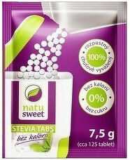 Stevia Natusweet TABS sáčky do dávkóvače 7,5g porovnat ceny