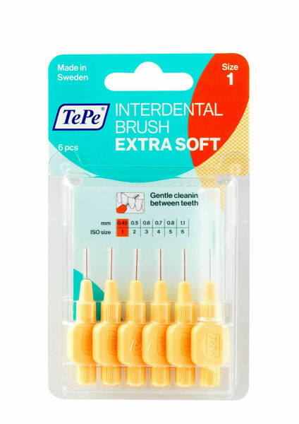 TePe Mezizubní kartáček Extra Soft oranžový 0,45mm 6ks porovnat ceny