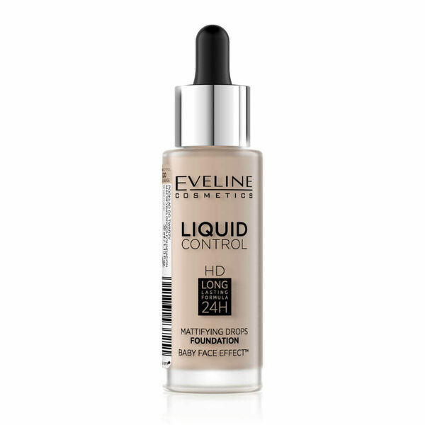EVELINE COSMETICS Liquid Control HD tekutý make-up s kapátkem 020 ROSE BEIGE 32 ml porovnat ceny