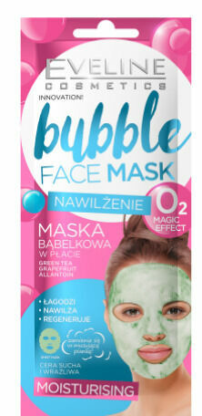 Eveline Cosmetics  Eveline BUBBLE MASK Hydratační pleťová textilní maska porovnat ceny