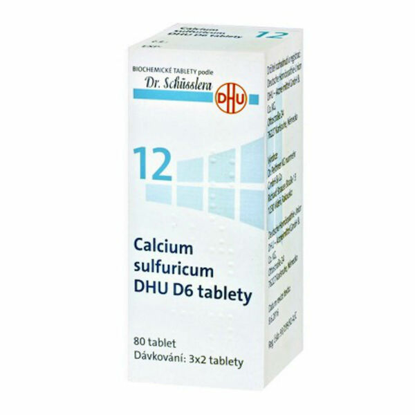 DR. SCHÜSSLERA Calcium sulfuricum DHU D6 No.12 80 tablet porovnat ceny