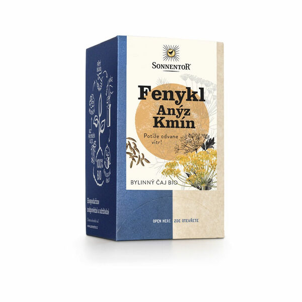 SONNENTOR Fenykl Anýz Kmín 18 sáčků BIO porovnat ceny