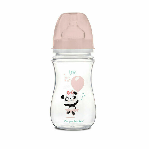 Canpol babies Lahev se širokým hrdlem Exotic Animals Růžová 240ml porovnat ceny