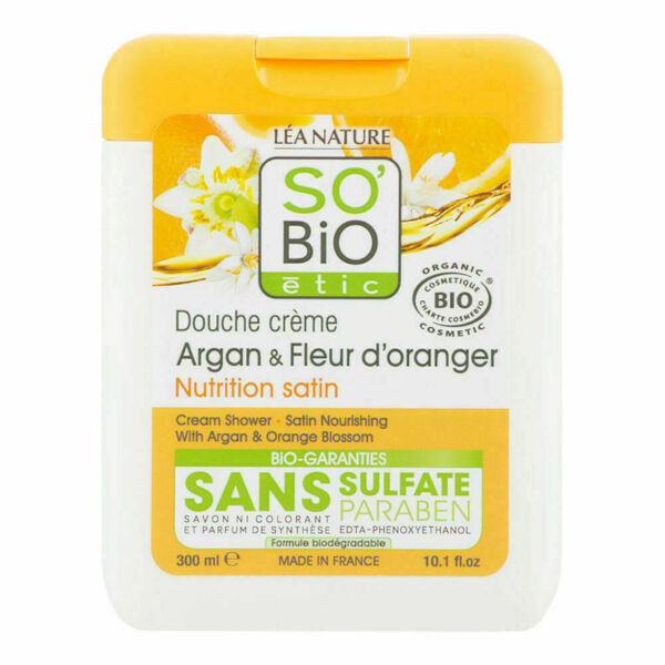 SO´BIO étic Gel sprchový argan a pomerančové květy BIO 300ml porovnat ceny