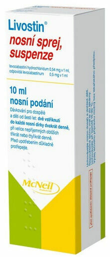 Livostin 5mg nosní sprej suspenze 10ml porovnat ceny