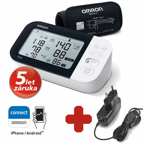 Omron M7 Intelli IT s AFib + zdroj (set) porovnat ceny