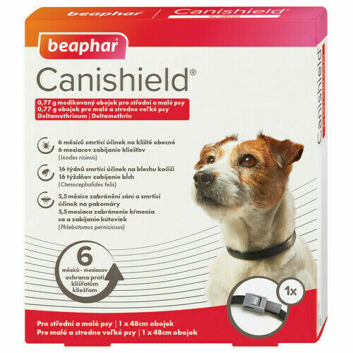 Canishield 0.77g obojek pro střední +malé psy 48cm porovnat ceny