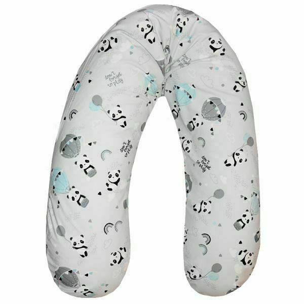 Eko Polštář na kojení Velvet Panda Grey 180cm porovnat ceny