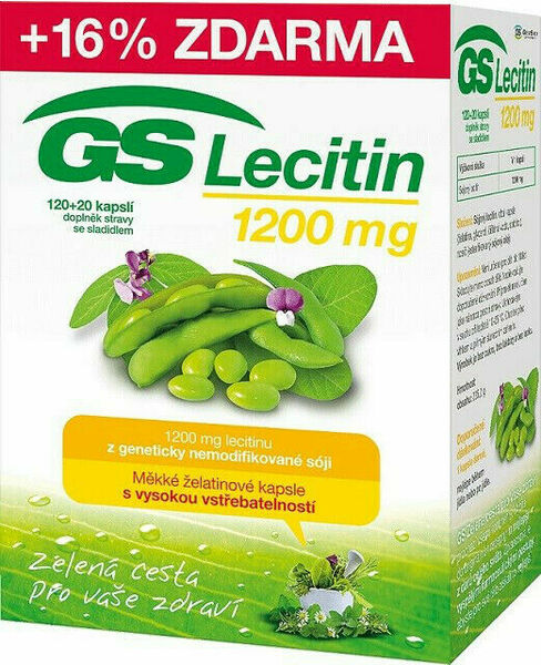 GS Lecitin 1200 120+20 kapslí porovnat ceny