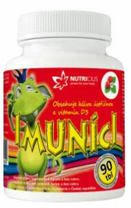 Nutricius Imuníci Hlíva ústřičná s vitamínem D pro děti 90 tablet porovnat ceny