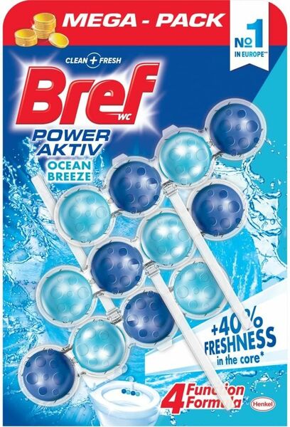 Bref Power Aktiv WC Blok Ocean Breeze 3x50g porovnat ceny