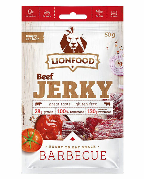 Lionfood Beef Jerky Barbecue 50g porovnat ceny