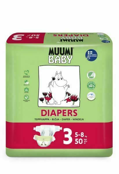 Muumi Baby  Plenky jednorázové 3 Midi 5-8kg 50ks Baby Muumi porovnat ceny