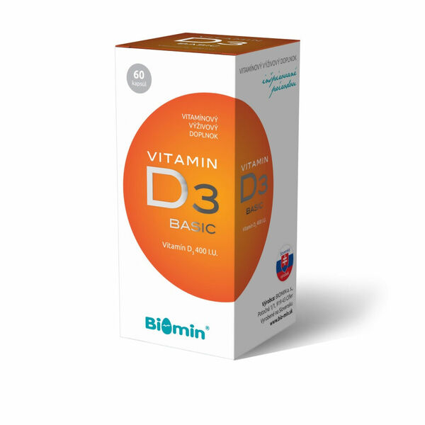 BIOMIN Vitamín D3 400 IU 60 tobolek porovnat ceny