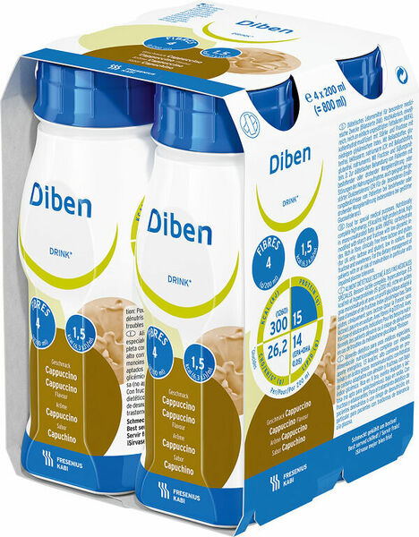 Diben drink cappuccino perorální roztok 4x200ml porovnat ceny