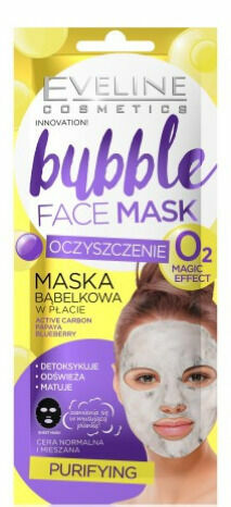 Eveline Cosmetics  Eveline BUBBLE MASK Čisticí pleťová textilní maska porovnat ceny