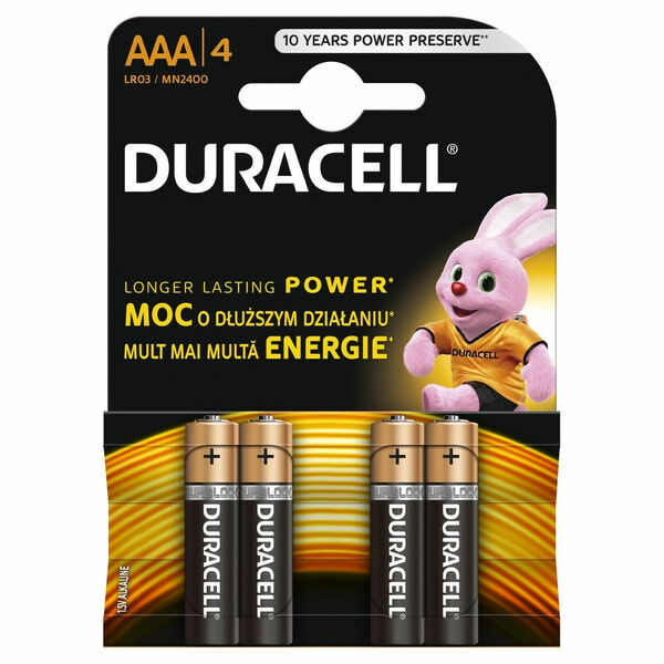 Duracell AAA K4 LR03/MN 2400 baterie 4 ks porovnat ceny