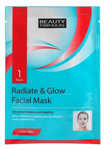 Beauty Formulas Rozjasňující pleťová maska 1ks porovnat ceny