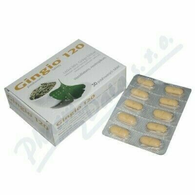 Gingio 120mg 30 potahovaných tablet porovnat ceny