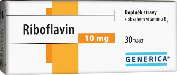 Generica Riboflavin 30 tablet porovnat ceny