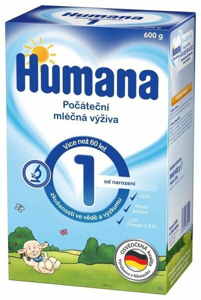 Humana 1 počáteční kojenecká výživa od narozeni 600g porovnat ceny