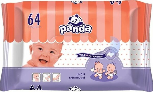 Panda Vlhčené ubrousky 64ks porovnat ceny