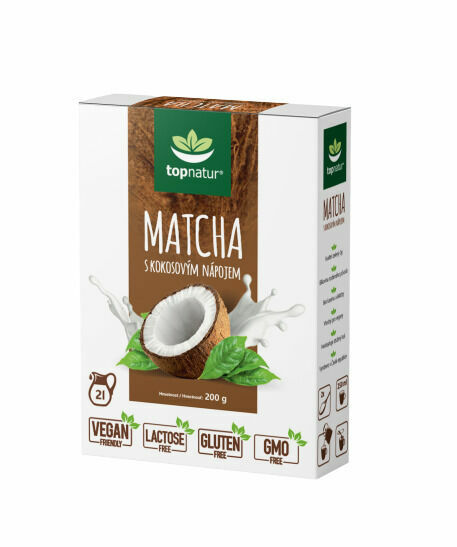 Topnatur Matcha s kokosovým nápojem 200g porovnat ceny