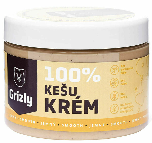 GRIZLY 100% Kešu máslo jemné 500g porovnat ceny