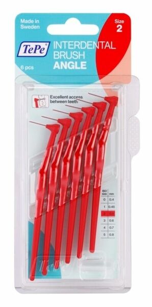 TePe mezizub.kart. Angle červené 0.5 mm 6ks 154630 porovnat ceny