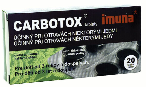 Carbotox 20 tablet porovnat ceny